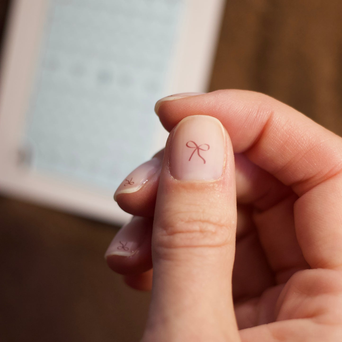 Nail Tattoos Ruban Marron