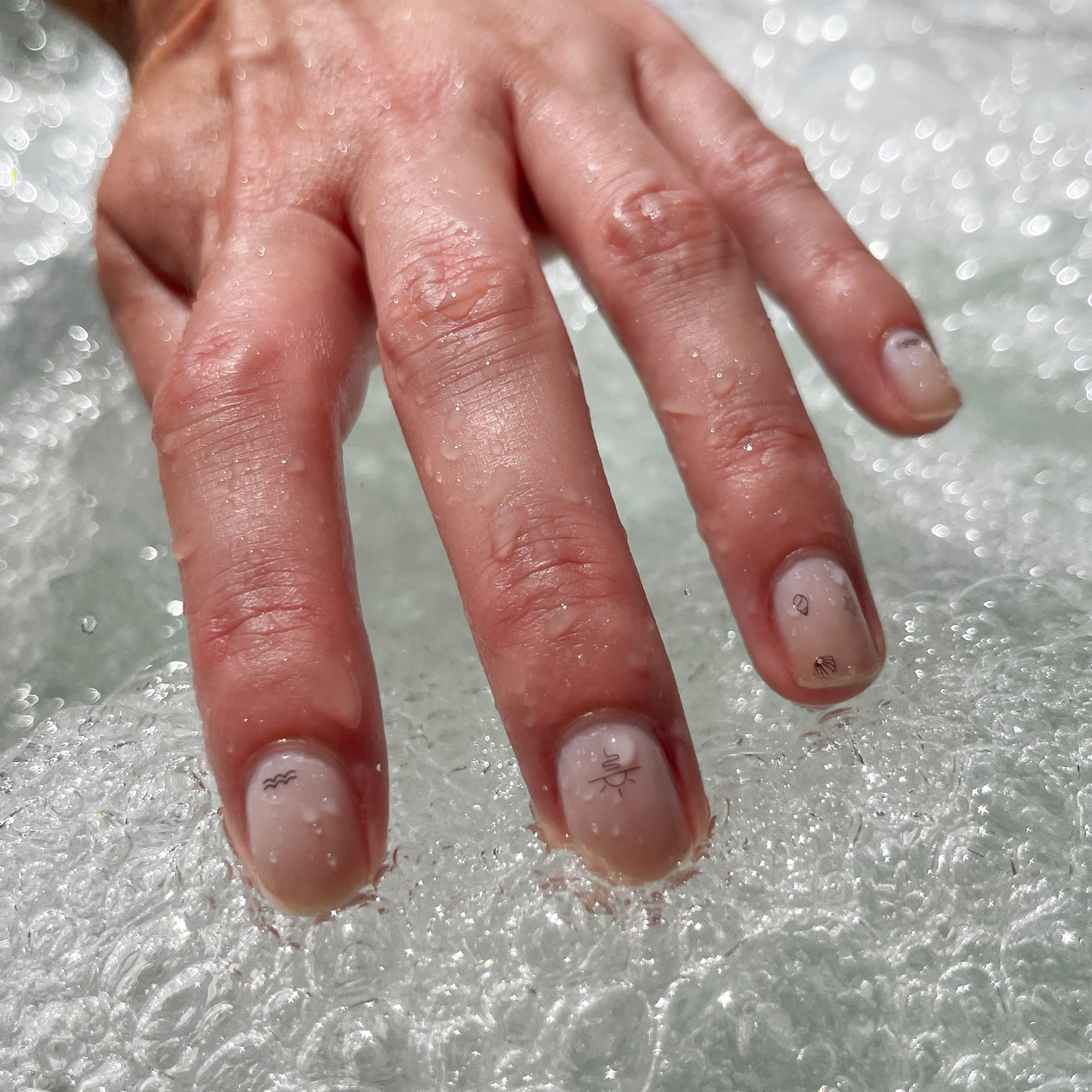 summer nail, nail tattoos, tatouage ephemeres