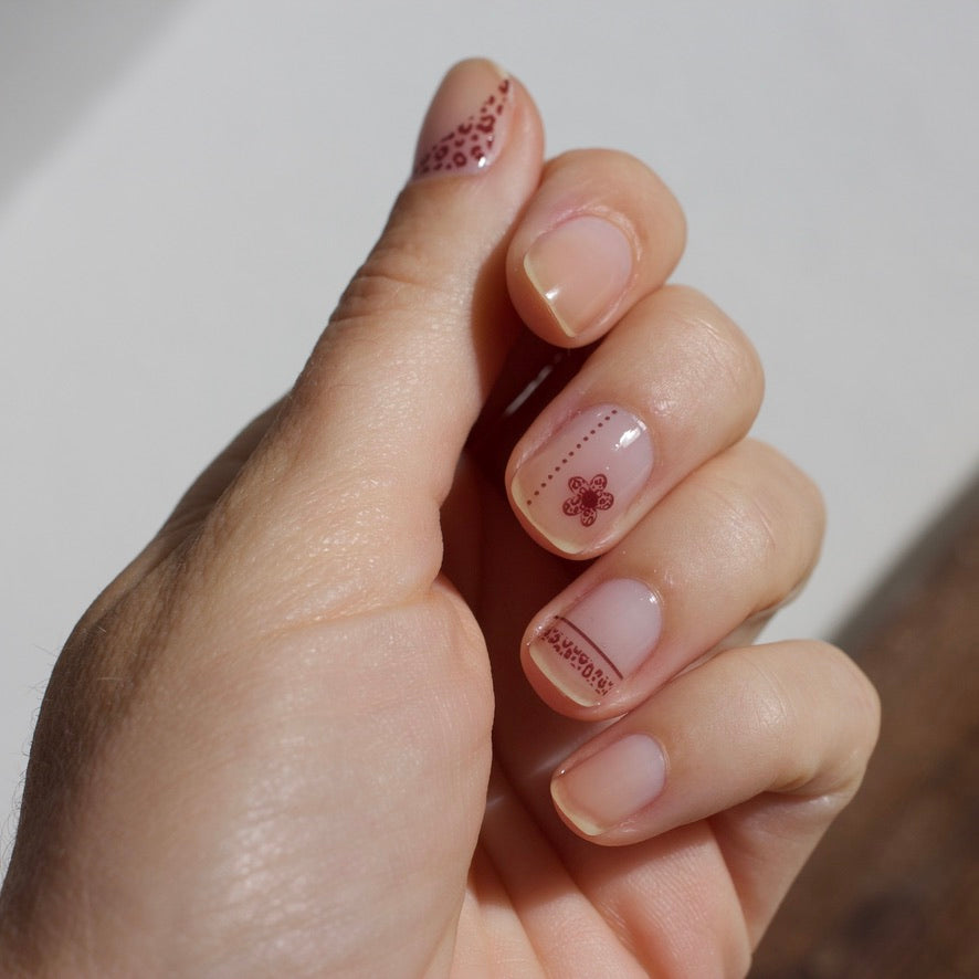 print nail art leopard