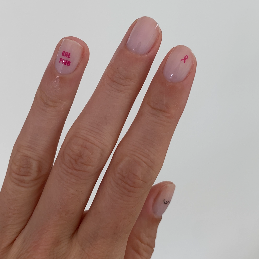 Nail Tattoos Octobre Rose🎀