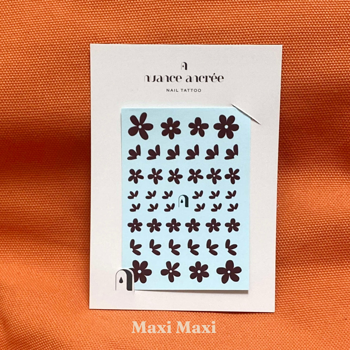 planche nail tattoo fleurs automne