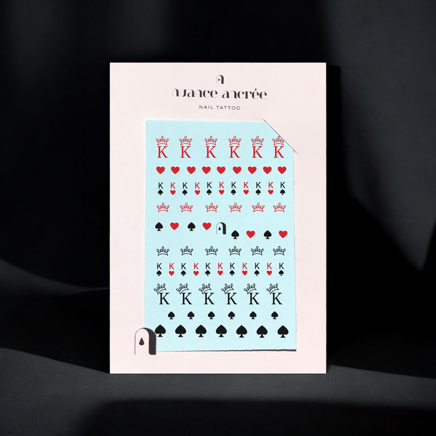 nail art carte a jouer