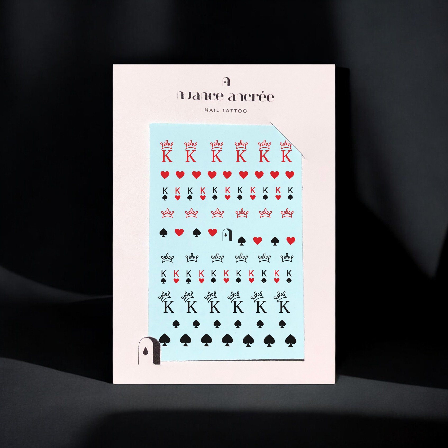 nail art carte a jouer