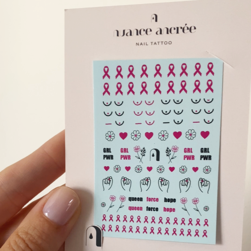 Nail Tattoos Octobre Rose🎀