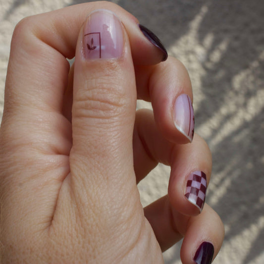 automne graphic nails